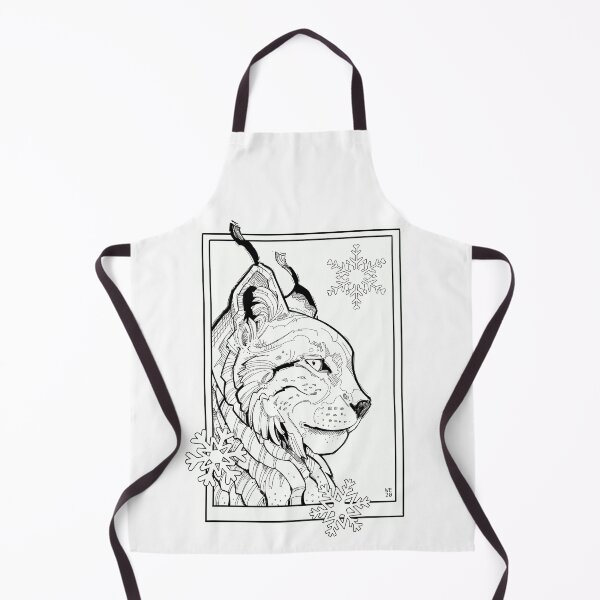 Item preview, arctic lynx and snowflakes designed and sold by weilertsen.