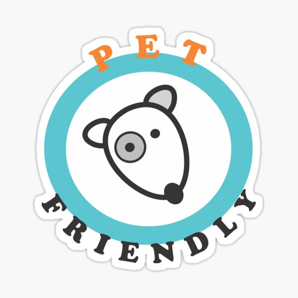 Pet friendly label or sticker Royalty Free Vector Image