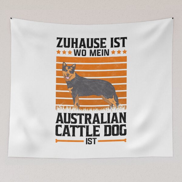 Item preview, Home is where my Australian Cattle Dog graphic sheepdog saying designed and sold by madgrfx.
