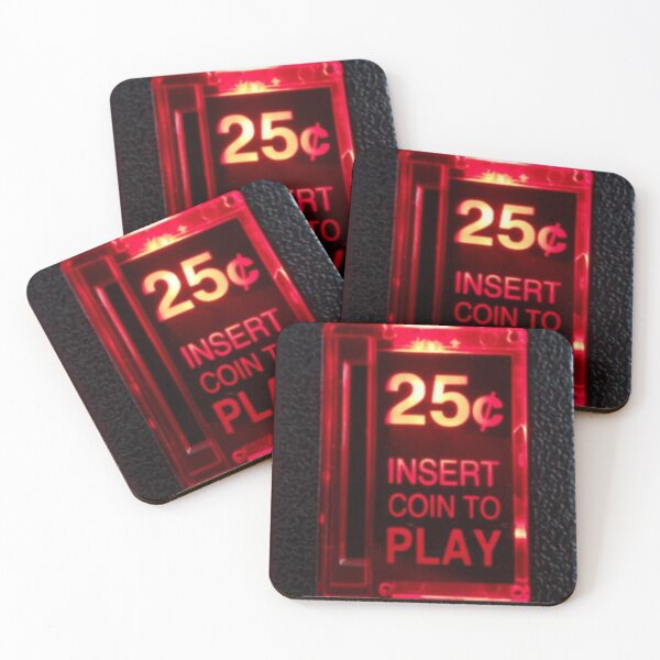 Item preview, 25 Cent Arcade Slot (Red color) designed and sold by gameshowfan2001.