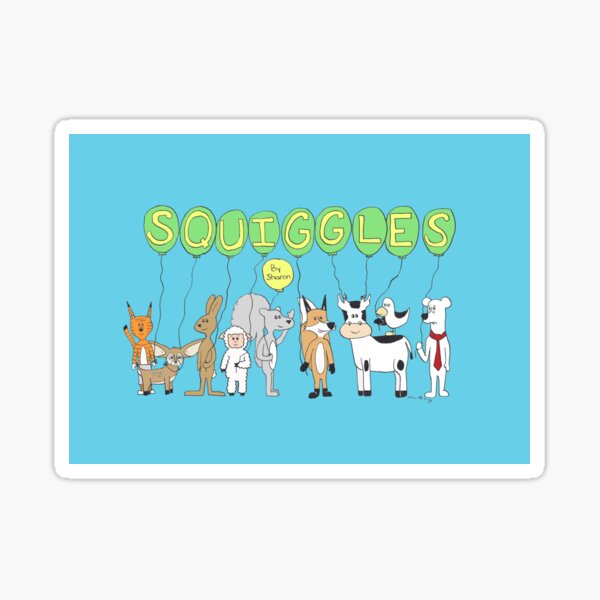 Squiggles by Sharon Cast Sticker