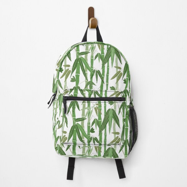Item preview, Bamboo forest green pattern on white background designed and sold by shushunya13.