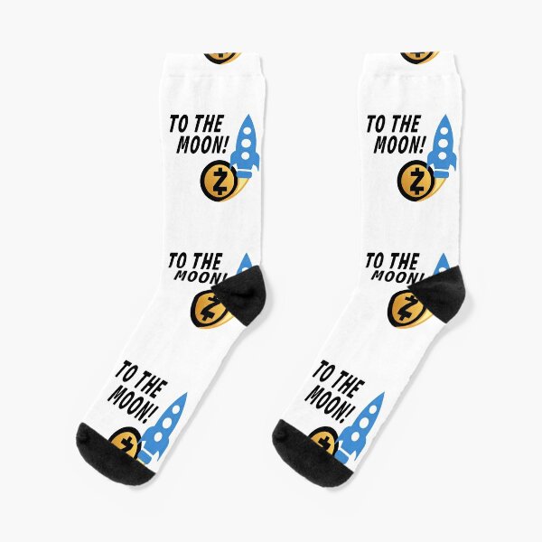 BnB Socks - Crypto Loot Shop - Blockchain Merchandise M / Crew / White