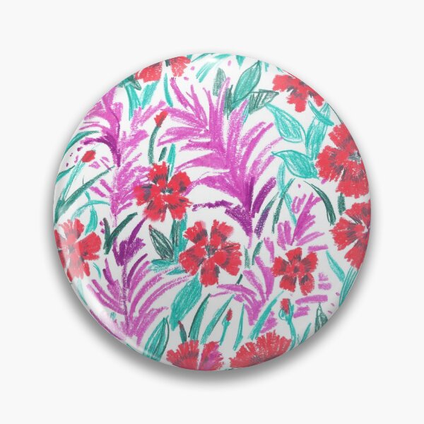 Item preview, Red carnations, hand-drawn pattern designed and sold by Irina Ivanova.
