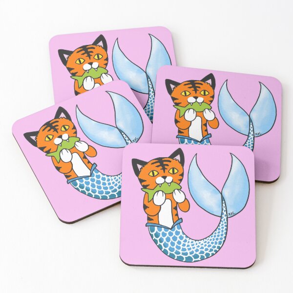 Item preview, Purr-maid with Fish designed and sold by ArtByKarla.