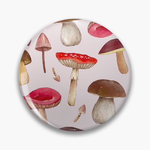 Item preview, Colorful Hand Drawn Mushroom Pattern Fungi Texture designed and sold by SoccaTamam.