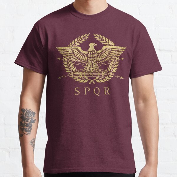 Roman Empire Emblem - Vintage Gold Classic T-Shirt