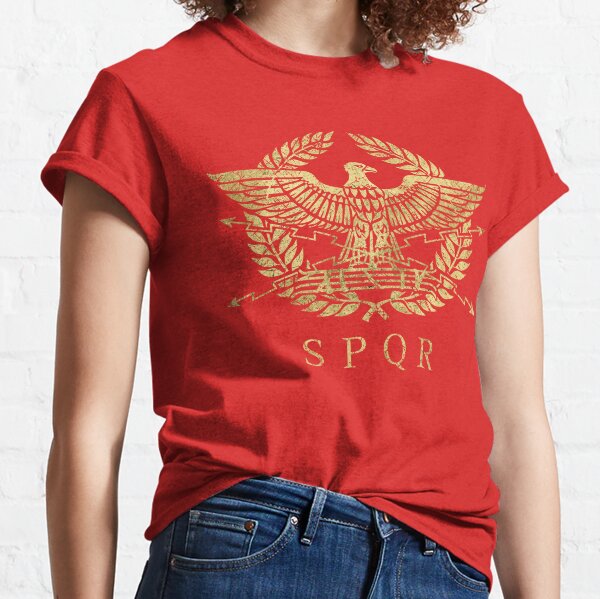 Roman Empire Emblem - Vintage Gold Classic T-Shirt