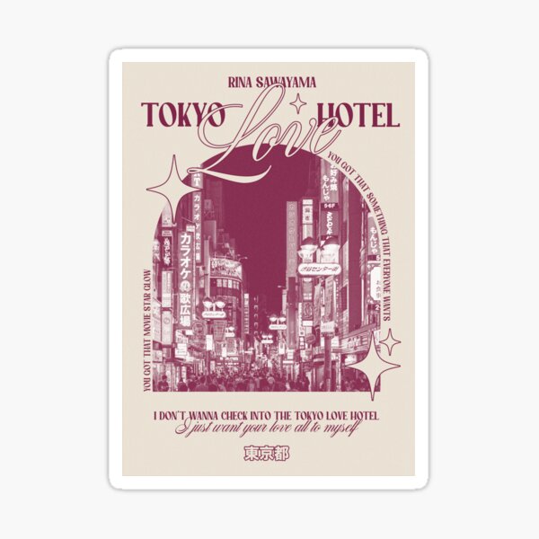 Tokyo Love Hotel Rina Sawayama Design Sticker