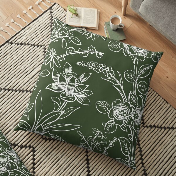 Evergreen Floor Pillow