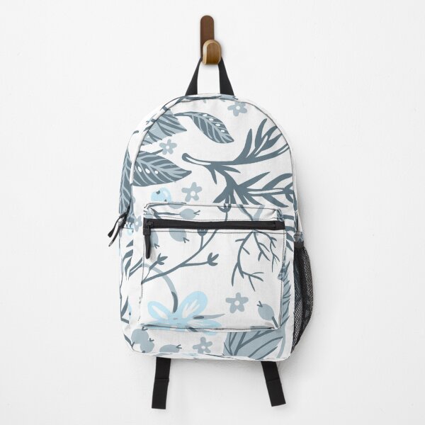 Item preview, Botanical Flower and Leaf Print in Blues designed and sold by Josephines-ZA.