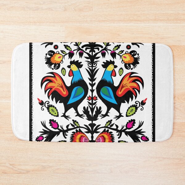 Item preview, Stunning folklore with two colorful roosters designed and sold by FK-UK.