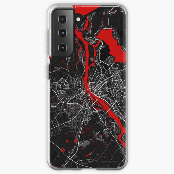 Riga City Map of Latvia - Oriental Samsung Galaxy Soft Case