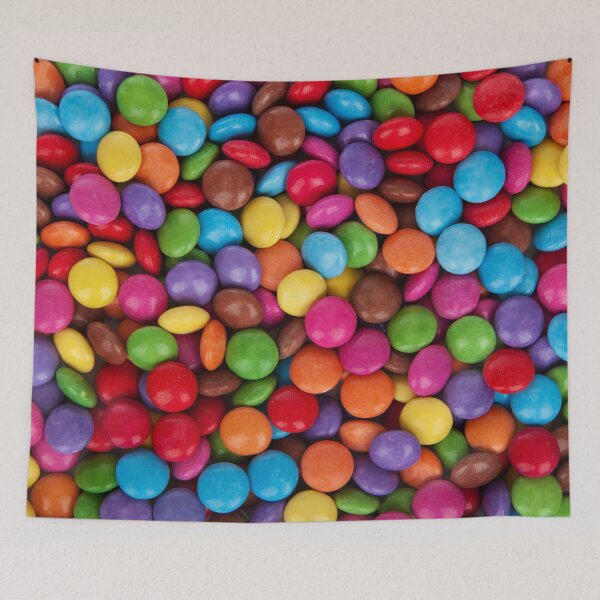 Item preview, Colorful Candy Texture M&Ms Skittles Rainbow Small Round Bite Candies designed and sold by CoitoCG.