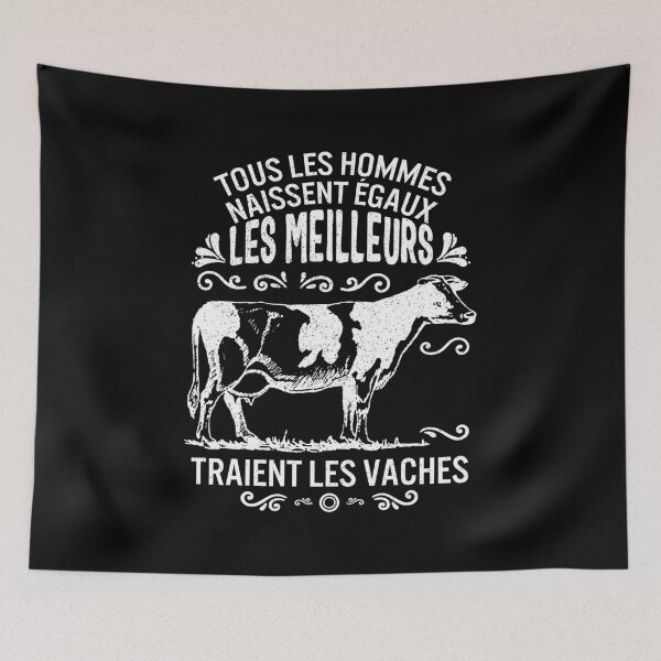 Item preview, Toutes Les Hommes Naissent égaux Mais Les Meilleurs Traient Les Vaches femme de fermier paysan Saint Valentin Noel Cadeau Pour Hommes designed and sold by Sifoustore.
