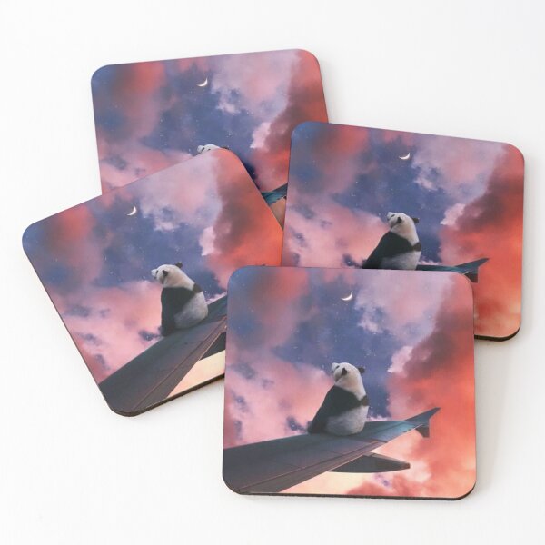 Item preview, Panda on the wing of the plane designed and sold by TALASHOP.
