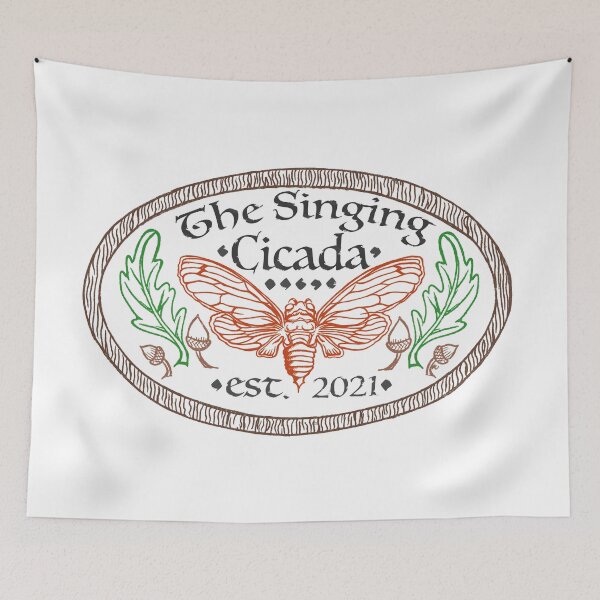 Item preview, The Singing Cicada - Sign designed and sold by The White Bat.
