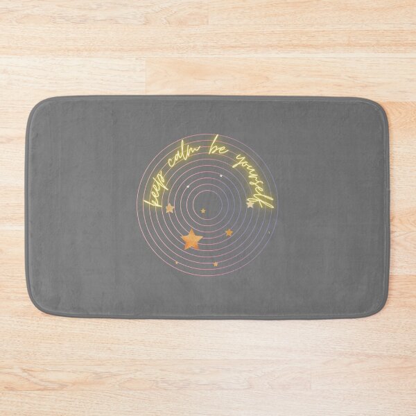Item preview, keep calm be yourself. Inscription in a gray circle with asterisks. designed and sold by sunvic.