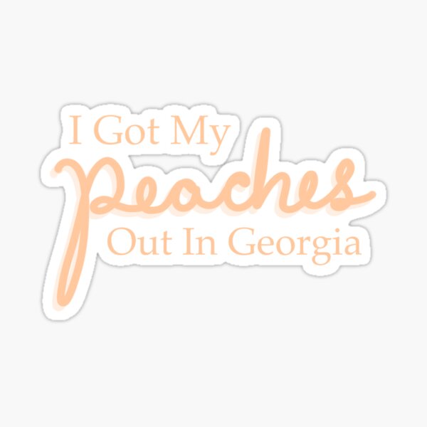 Peaches Lyrics Stickers for Sale