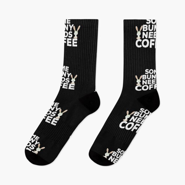 Item preview, Some Bunny Needs Coffee Funny Pun Quote designed and sold by AritraSur.