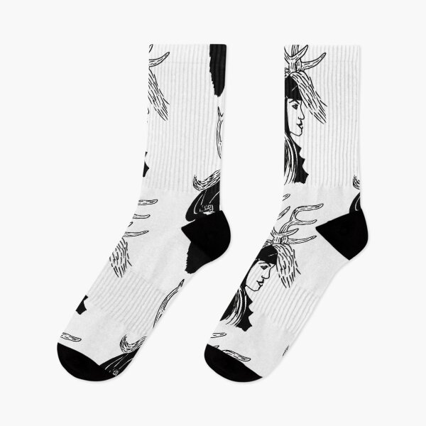 Item preview, Deer Woman - Black and White designed and sold by Niina  Niskanen.