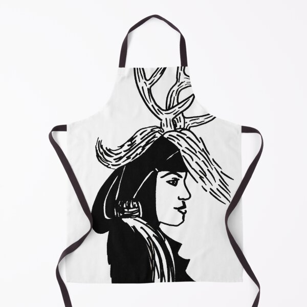Item preview, Deer Woman - Black and White designed and sold by Niina Niskanen.