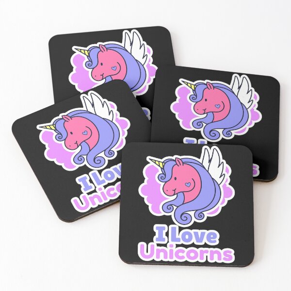 Item preview,  I Love Unicorns - Beautiful Unicorn Design designed and sold by 1chillin.