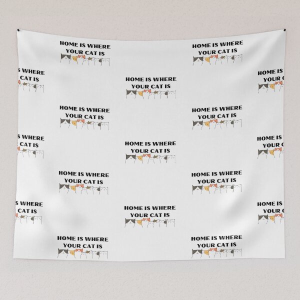 Item preview, Home is where your cat is  designed and sold by Mithali  Madhu Kannan.