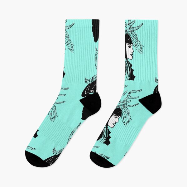 Item preview, Deer Woman - Turquoise Palette designed and sold by Niina  Niskanen.