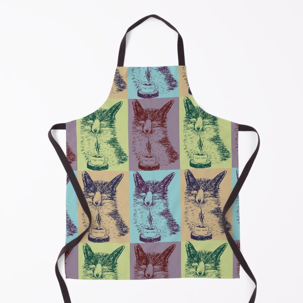 Item preview, Colorful foxes enjoying coffee designed and sold by LiskaPS.