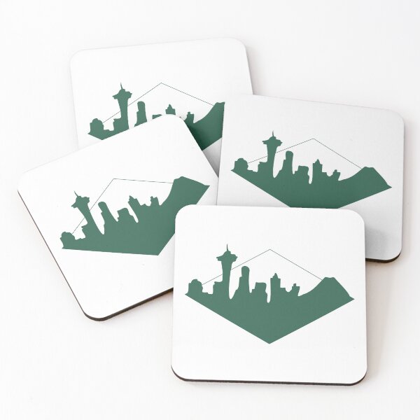 Item preview, Seattle Skyline - The Emerald City designed and sold by thecatsfractal.