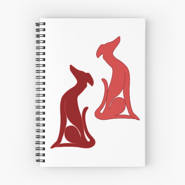 Item preview, Greyhound sitting red designed and sold by LotusArtStudio.