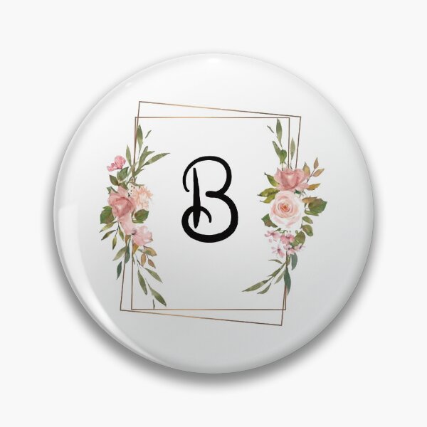 Item preview, Floral letter B monogram designed and sold by JustSeasons.