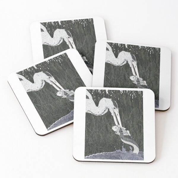 Item preview, The Heron, the Water Snake, and the Fish (color) designed and sold by wiqwac.