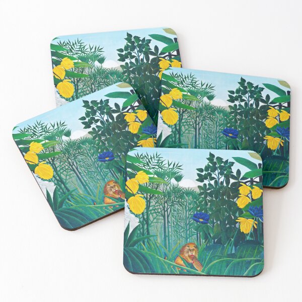 Item preview, The Repast of the Lion - Henri Rousseau designed and sold by brushandframes.