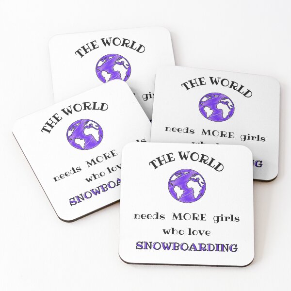 Item preview, The world needs more girls who love snowboarding designed and sold by TheGreenGoat.