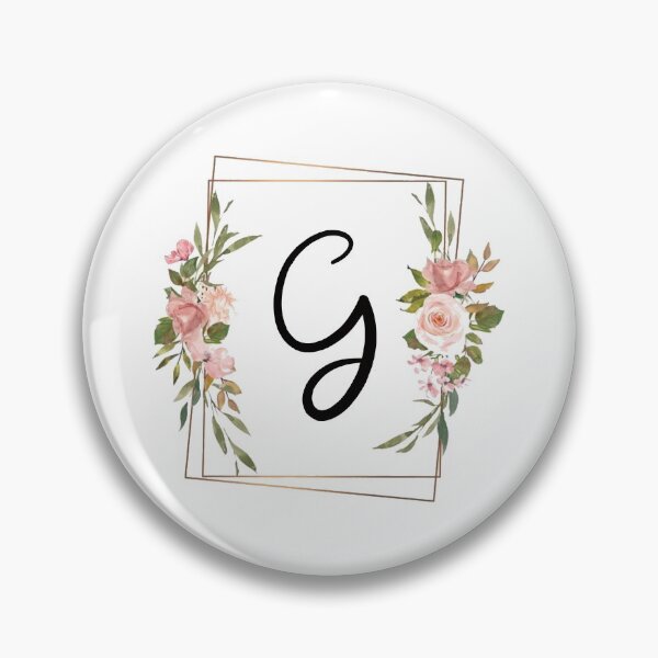 Item preview, Floral letter G monogram designed and sold by JustSeasons.