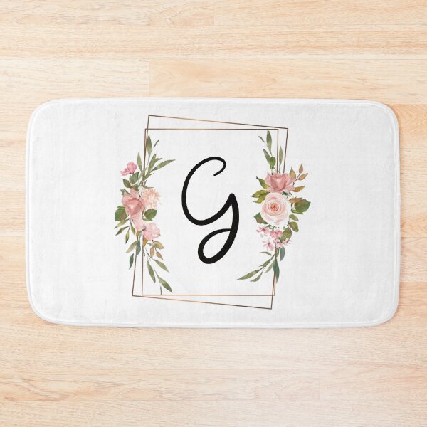 Item preview, Floral letter G monogram designed and sold by JustSeasons.