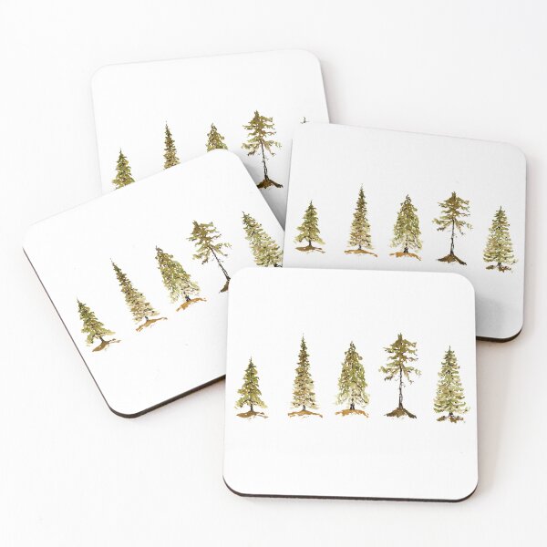 Item preview, A Study in Pines Watercolor designed and sold by carleeclarkeart.