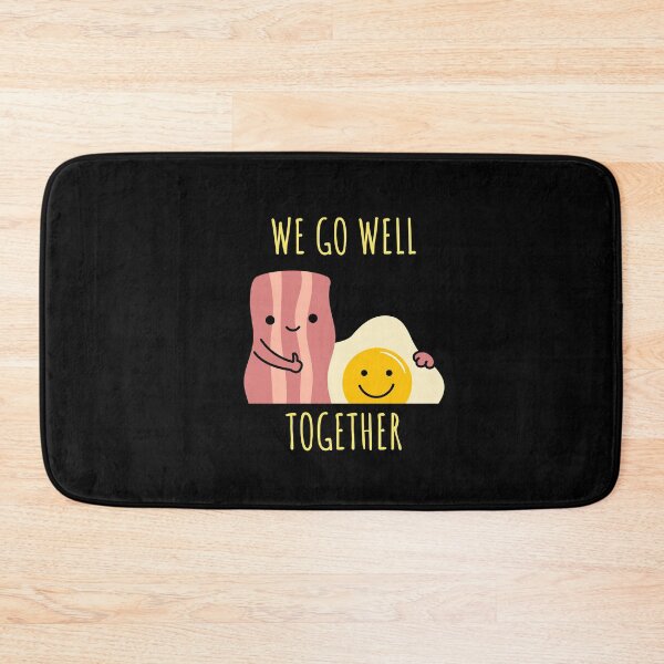 Item preview, We Go Well Together - bacon & egg friendship designed and sold by GLwithUs.