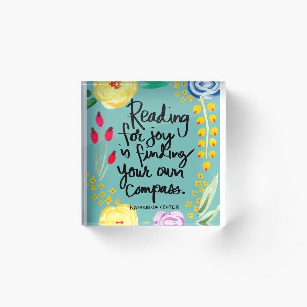 reading for joy Acrylic Block