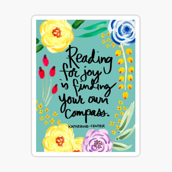 reading for joy Sticker