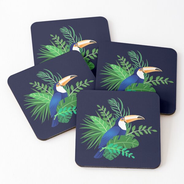 Item preview, tropical wild exotic bird toucan designed and sold by vidyaroul.