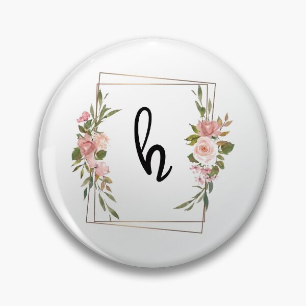 Item preview, Floral monogram letter H designed and sold by JustSeasons.