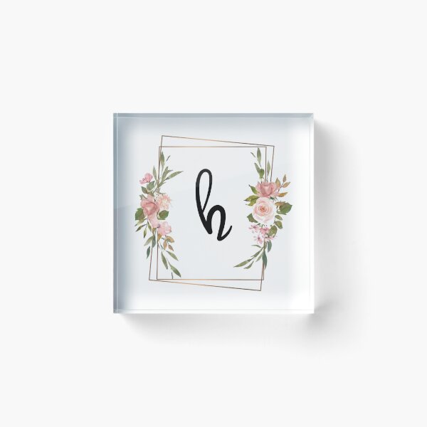 Item preview, Floral monogram letter H designed and sold by JustSeasons.