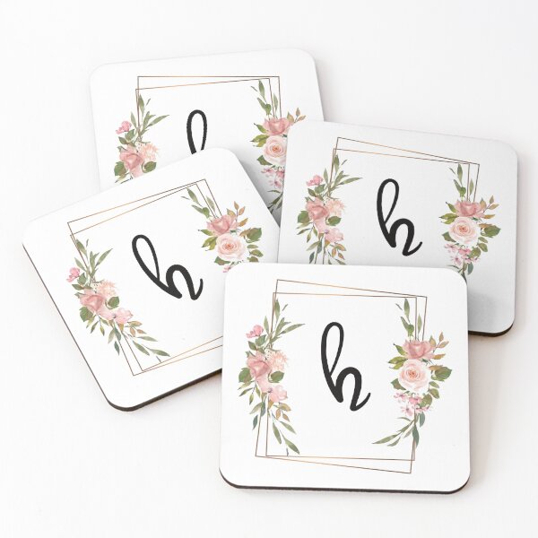 Item preview, Floral monogram letter H designed and sold by JustSeasons.