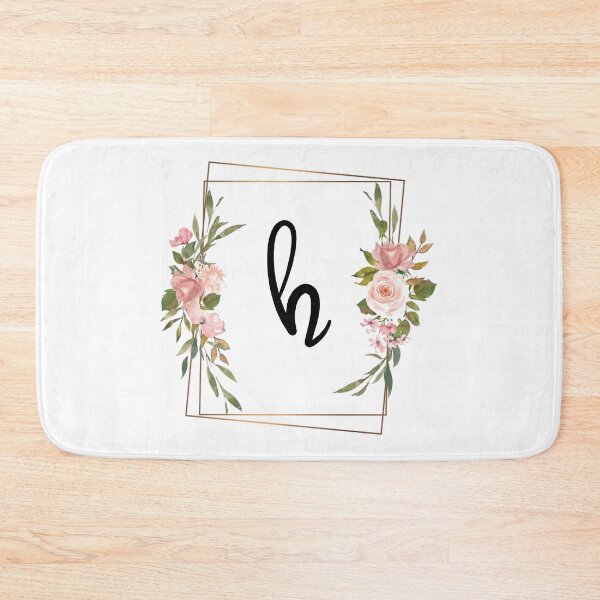 Item preview, Floral monogram letter H designed and sold by JustSeasons.