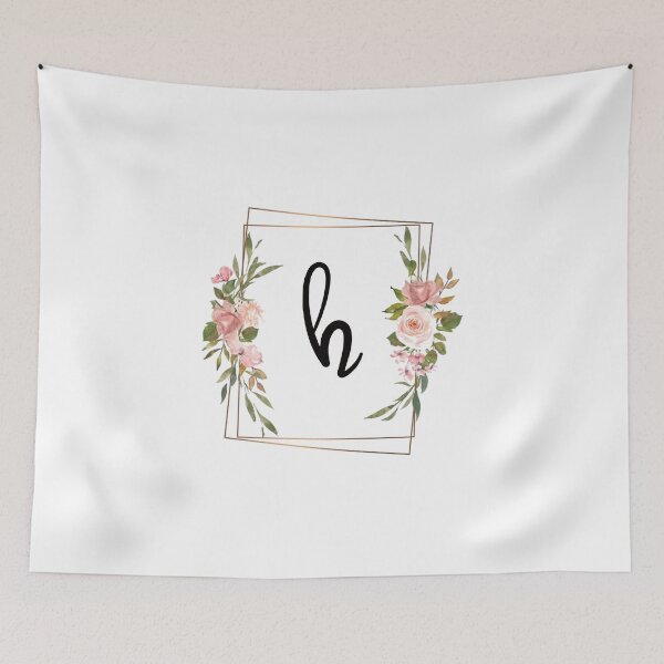 Item preview, Floral monogram letter H designed and sold by JustSeasons.