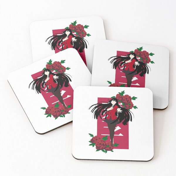 Item preview, Yumeko Jabami - Kakegurui minimalist anime print - floral version designed and sold by AnimeDesignX.