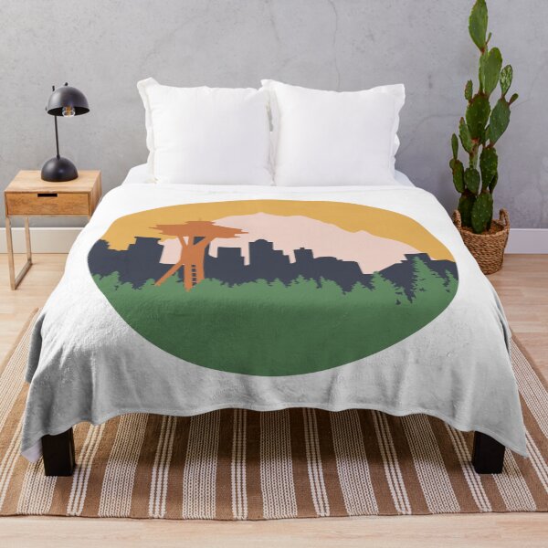 Item preview, Seattle Skyline - Space Needle & Mt. Rainier designed and sold by thecatsfractal.